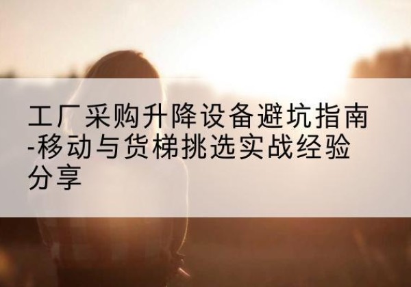 岳麓移动式升降机怎么选-工厂采购升降设备避坑指南-移动与货梯挑选实战经验分享
